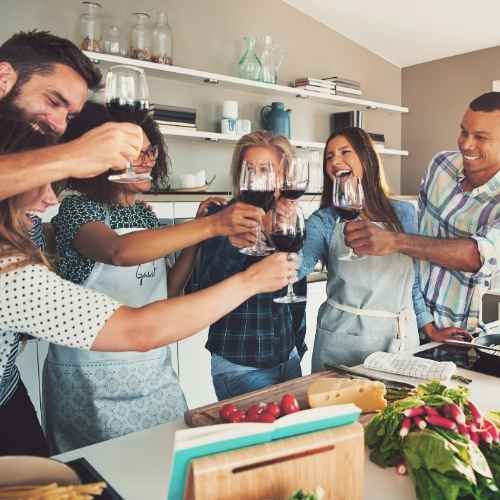 Kochen mit Freunden